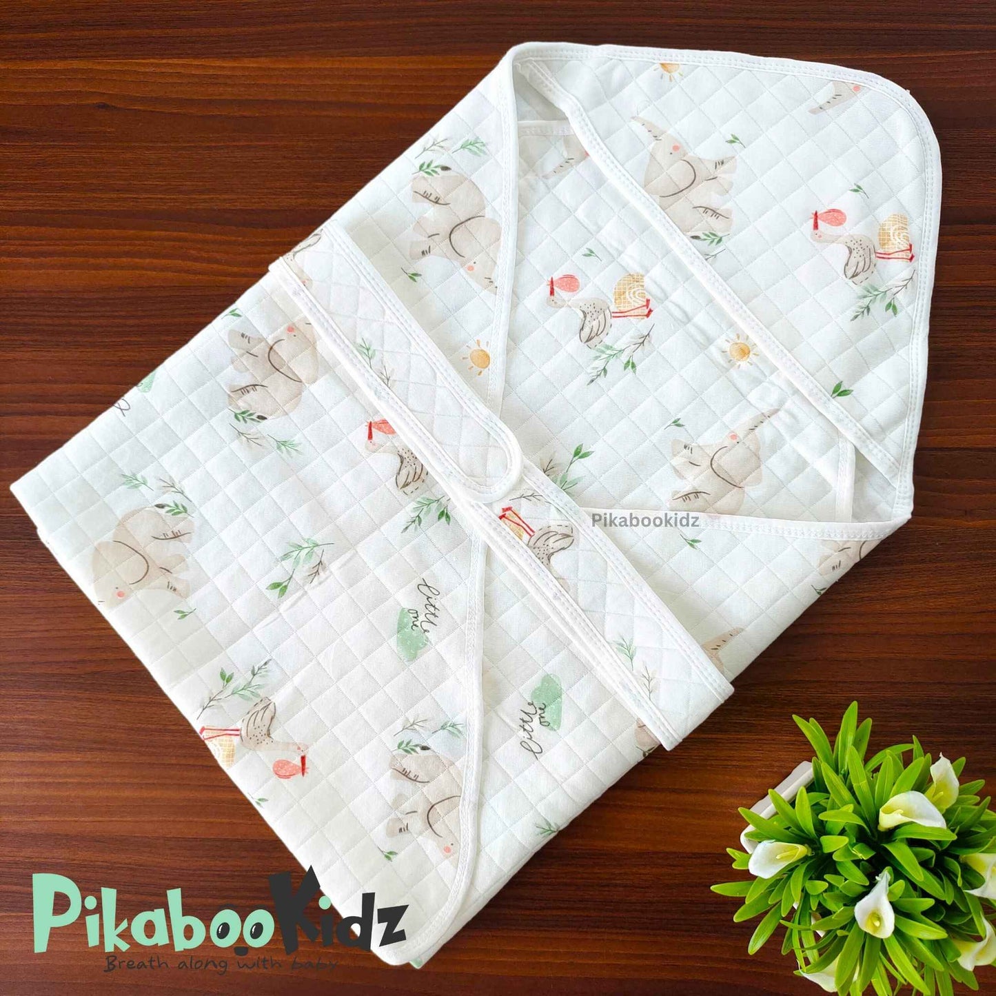 Muslin Hooded Wrapper / Blanket – Stork & Elephant