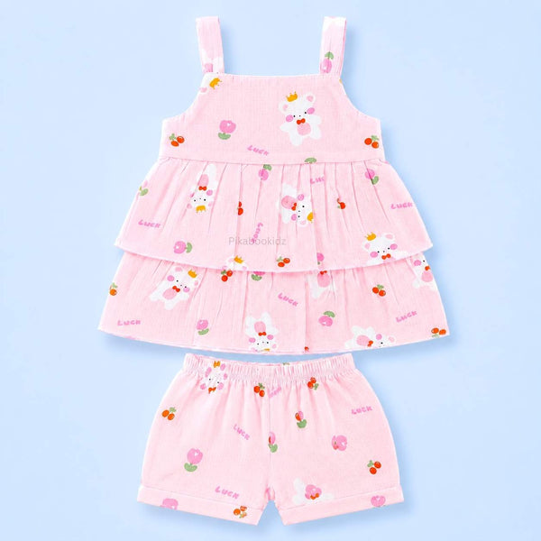 Muslin babygirl coords - Lucky pink - alt view