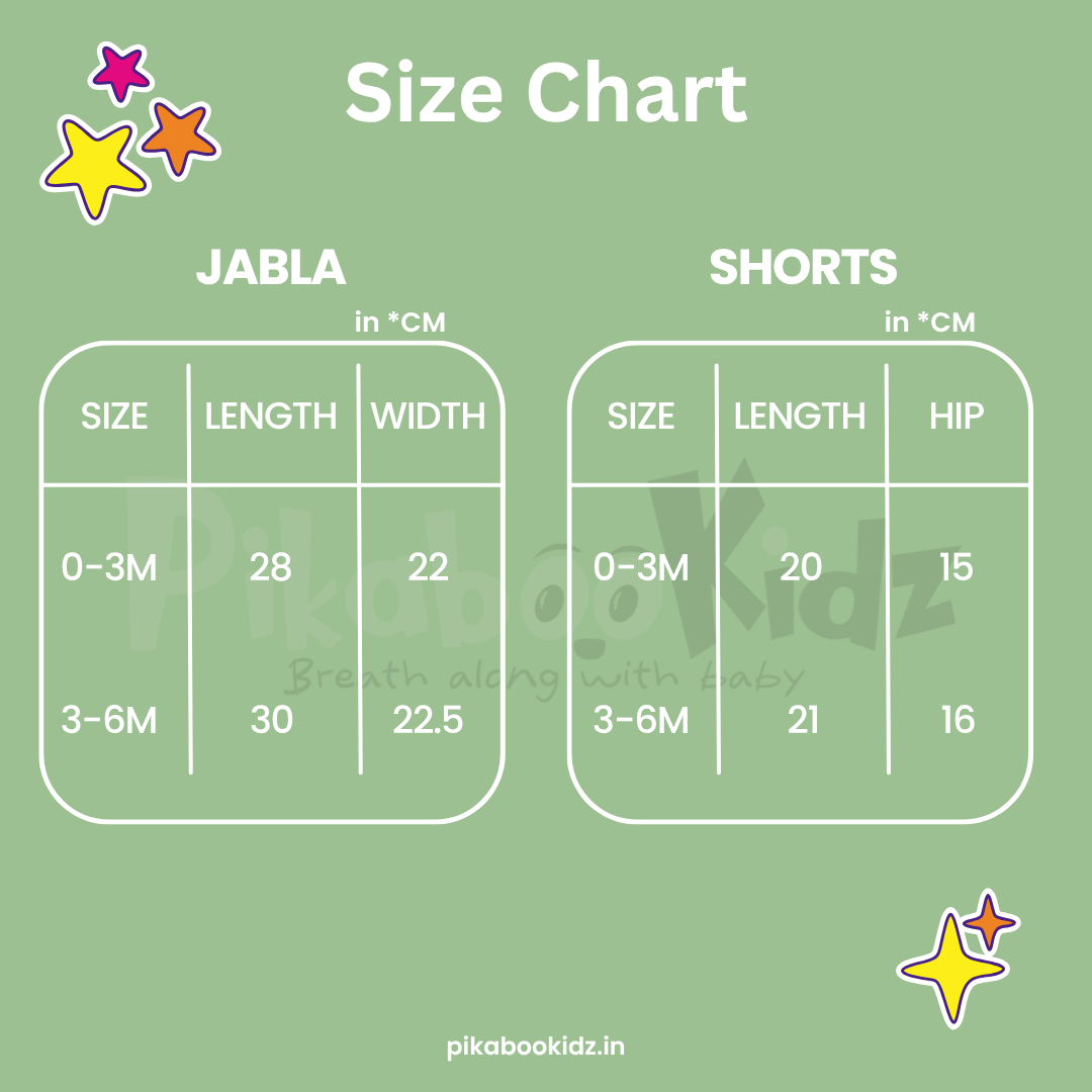 Muslin Jabla & Shorts Set 3-6 M – Aquarium