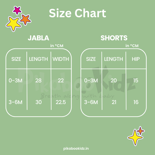 Muslin Jabla & Shorts Set 3-6 M – Aquarium