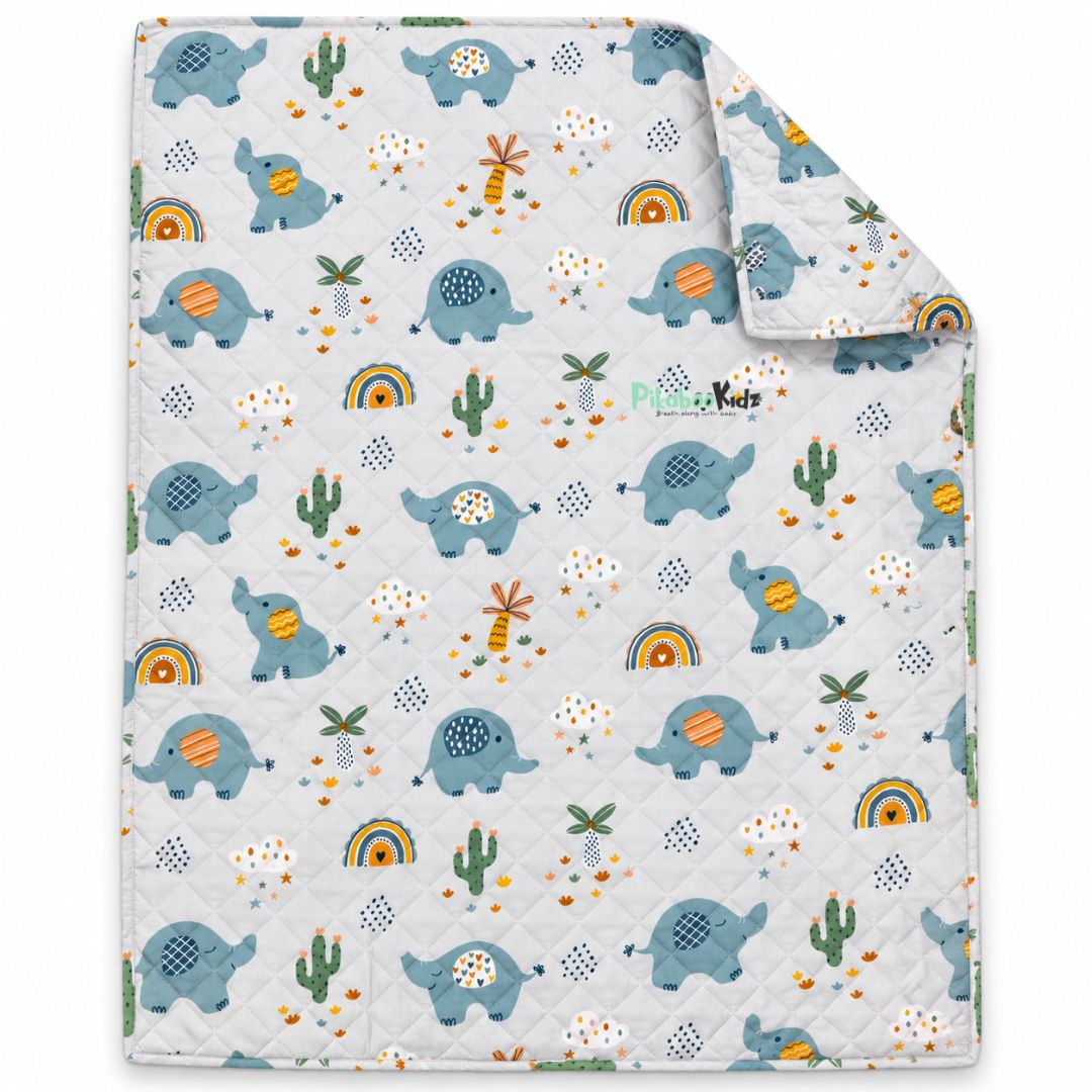 Baby Quilt - Elephants