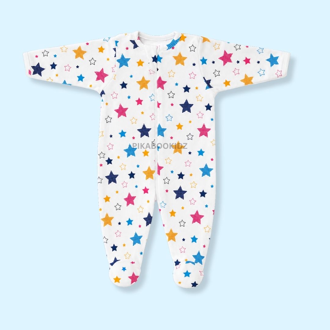 Footed Rompers 3-6M - Stars