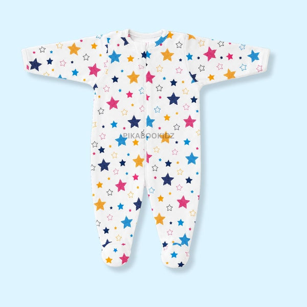 Footed Rompers 3-6M - Stars