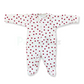 Footed Rompers - Polka Dots