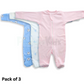 Full Footed Zipper Rompers - 3 Combo (4)