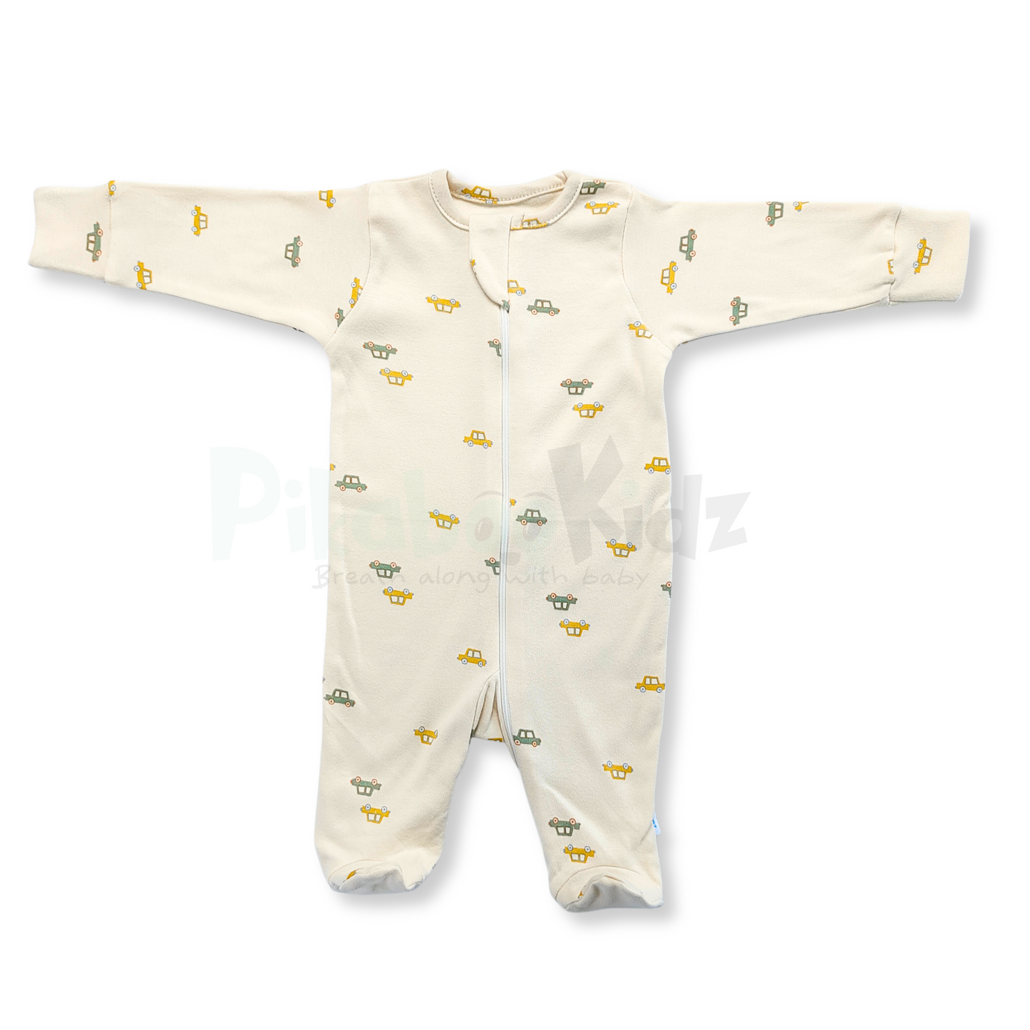 Full Footed Zipper Rompers - 3 Combo (6)
