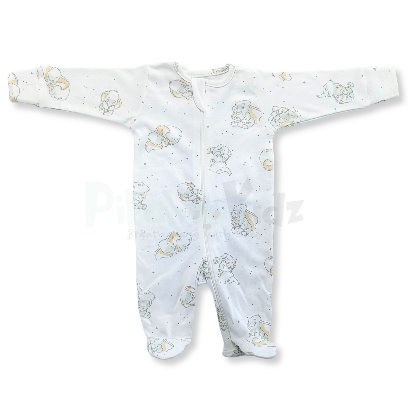 Full Footed Zipper Rompers - 3 Combo (5)