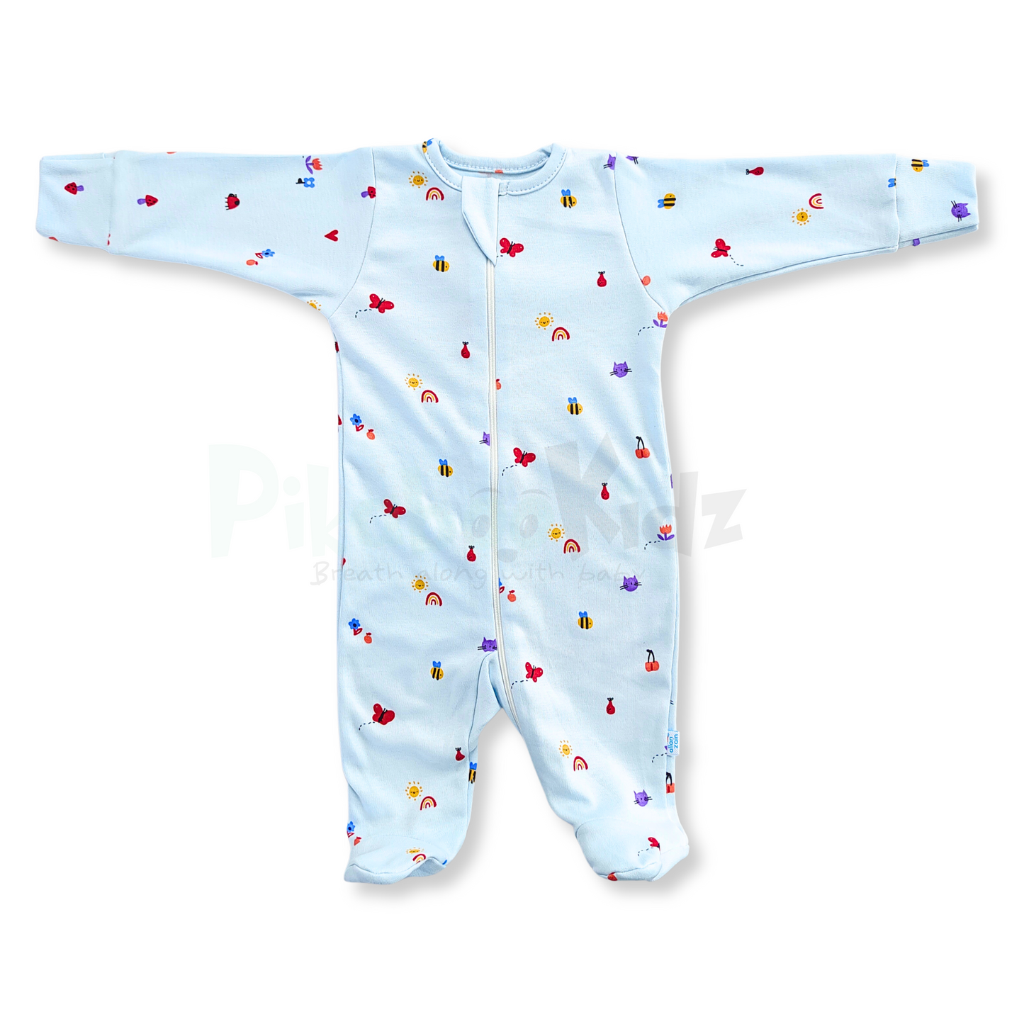 Full Footed Zipper Rompers - 3 Combo (5)