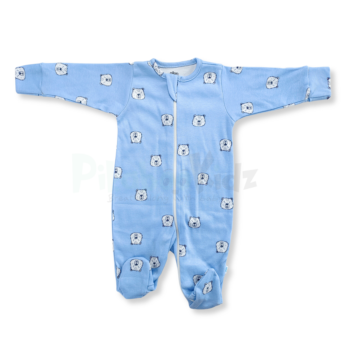 Full Footed Zipper Rompers - 3 Combo (4)