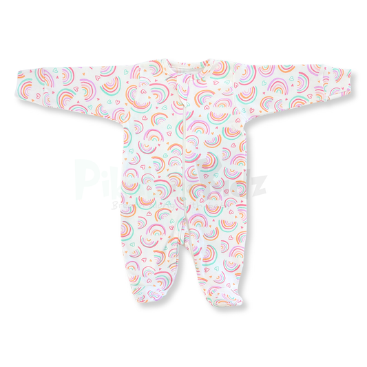Footed Rompers - Rainbows