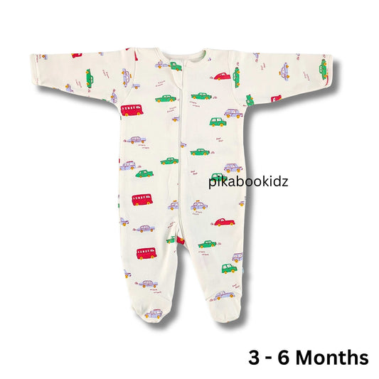 Footed Rompers 3-6M - Cars