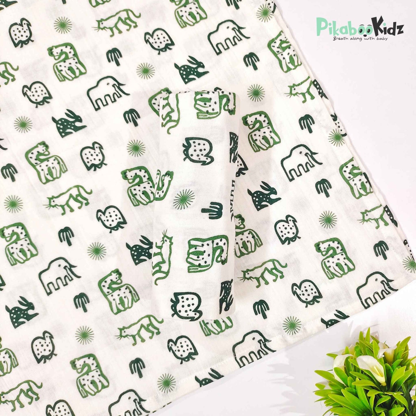 Muslin Swaddle – Safari animals