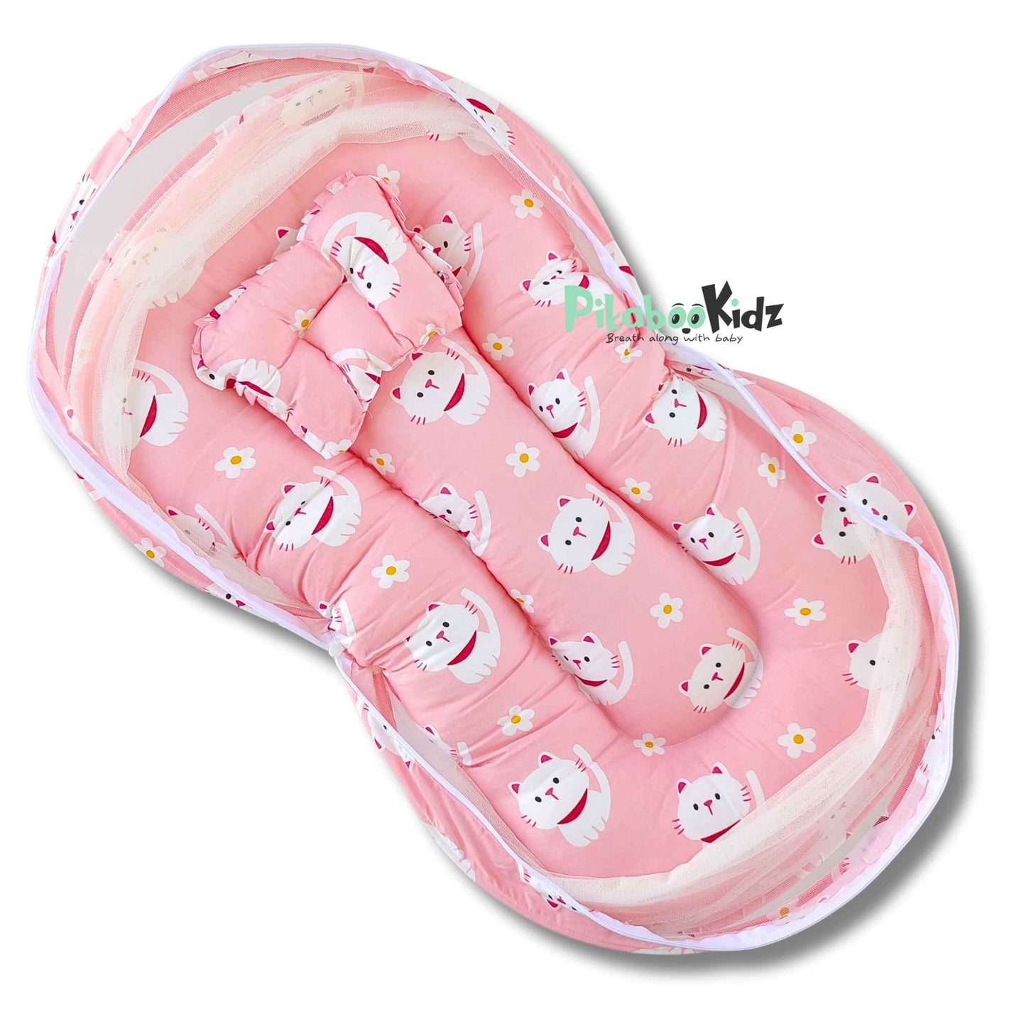 Baby Net BED – Cats Peach
