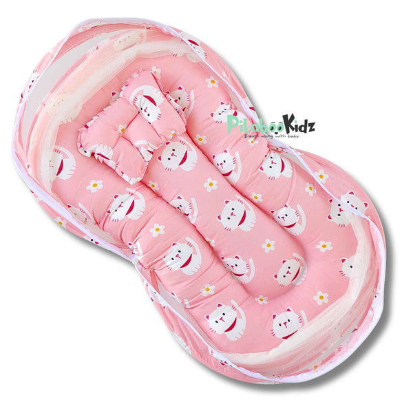Baby Net BED – Cats Peach