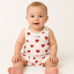 Muslin Vest & Shorts Set 0-3 M - Hearts