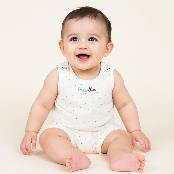 Muslin Vest & Shorts Set 0-3 M - Stars - alt view