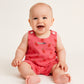 Muslin Vest & Shorts Set 6-9 M - Strawberry