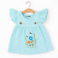 Muslin Crossover frocks - Blue