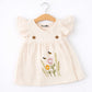 Muslin Crossover frocks - Beige