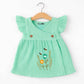 Muslin Crossover frocks - Pastel green