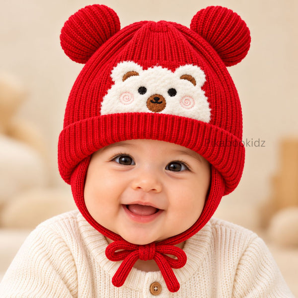 Woollen Baby Cap | Pikaboo Kidz - alt view