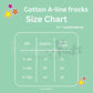 Cotton A-line frock 0-3M - Sun