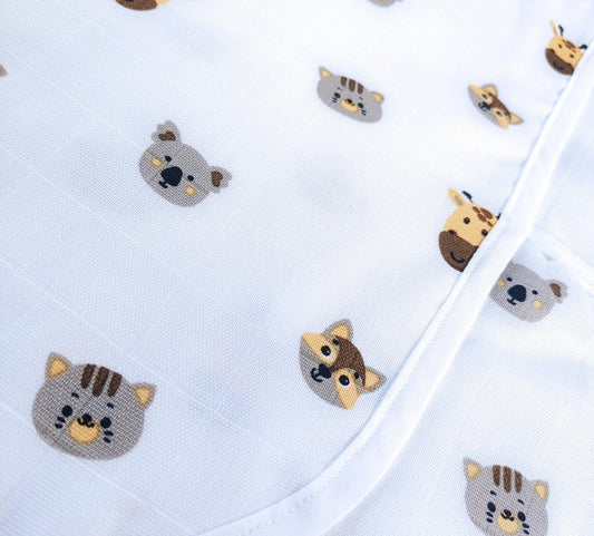 Muslin Hooded Towel – Animals