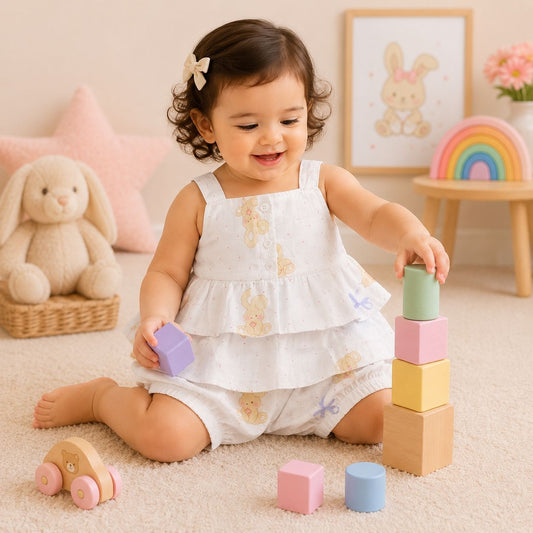 Muslin babygirl coords - Bunny