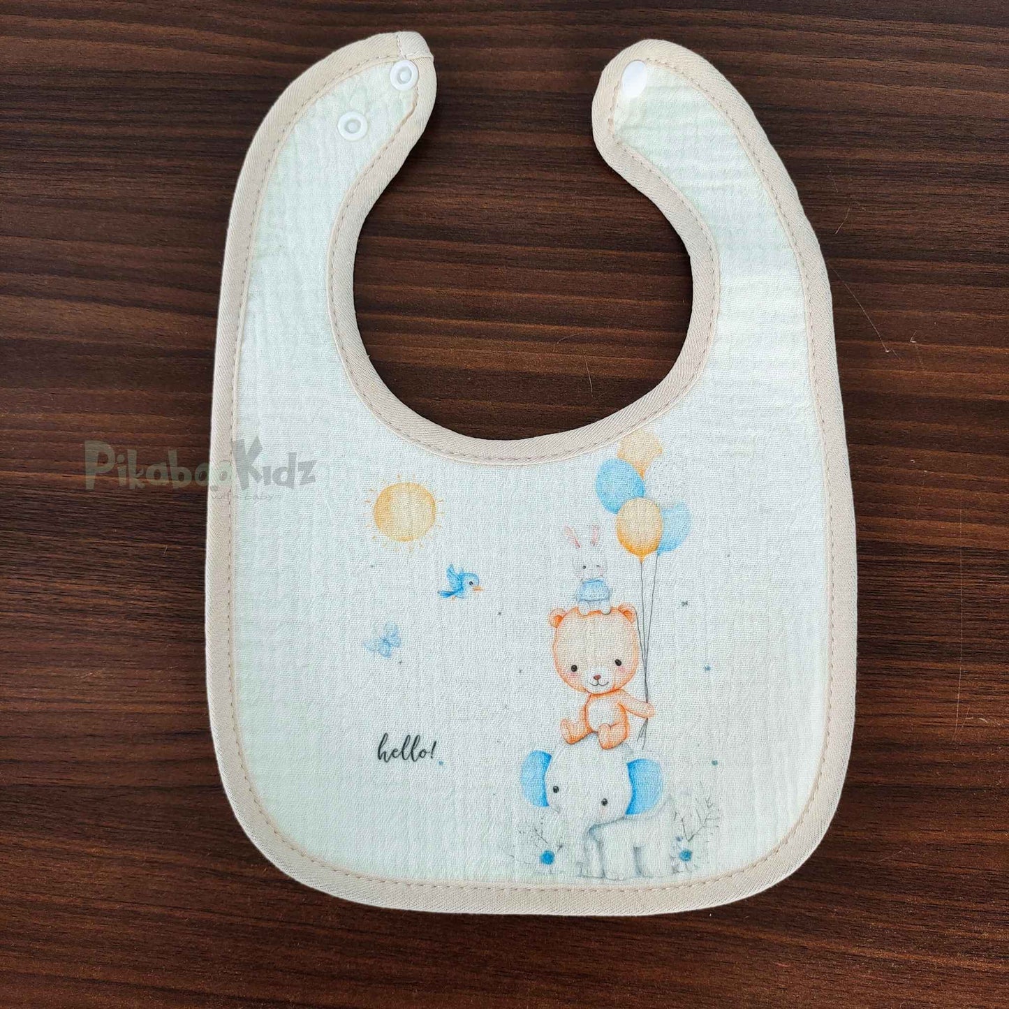 Muslin Bibs Combo Pack of 6 (Assorted)
