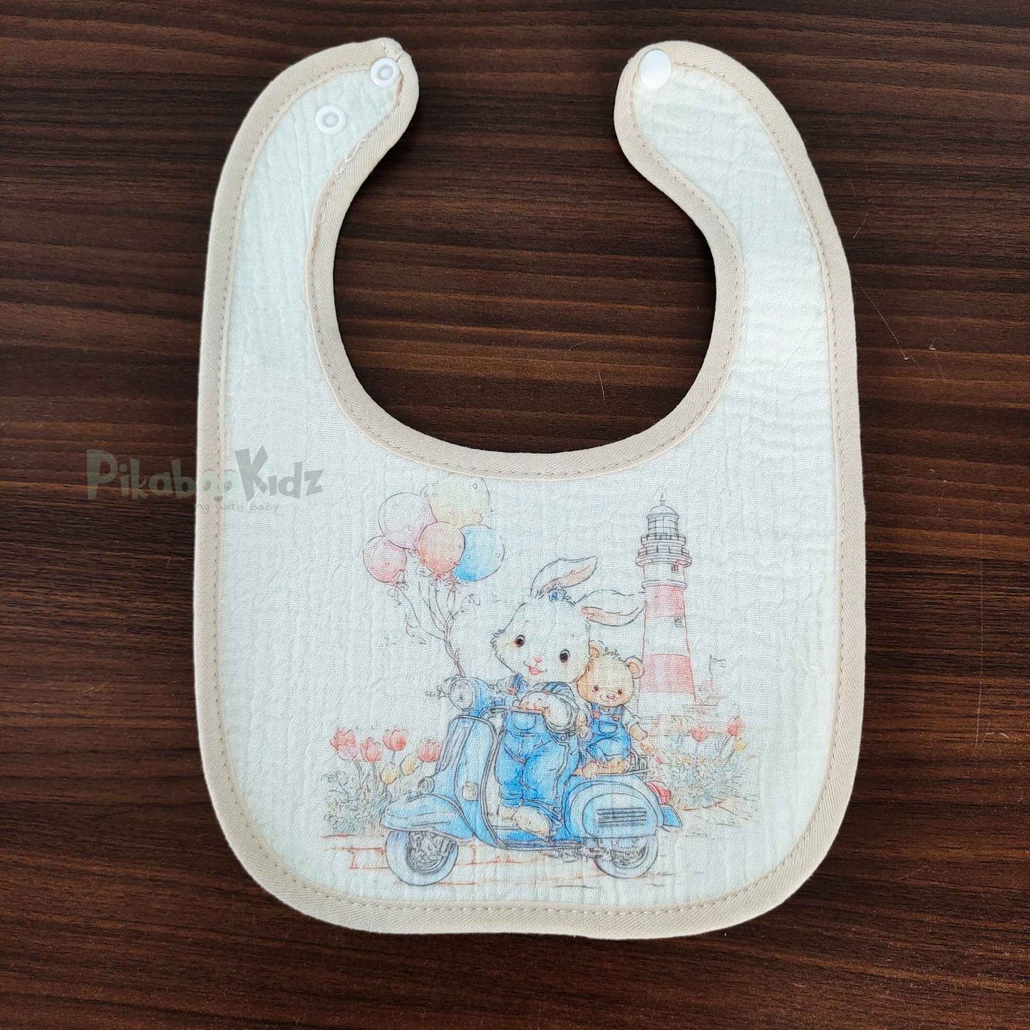 Muslin Bibs Combo Pack of 6 (Assorted)