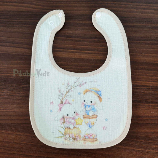 Muslin Bib - Bunny Friends