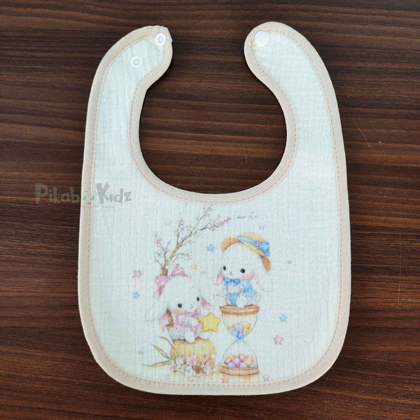 Muslin Bib - Bunny Friends
