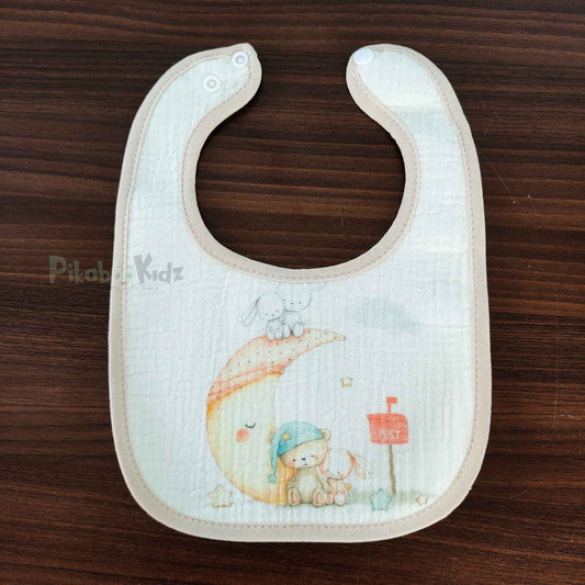 Muslin Bib - Bunny in Moon