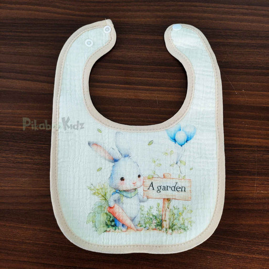 Muslin Bib - Bunny garden