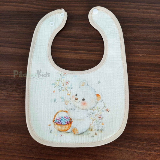 Muslin Bib - Cute Teddy
