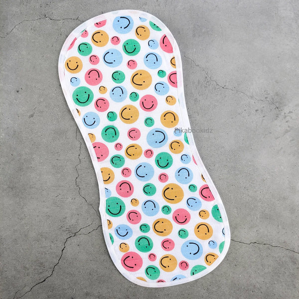 Muslin Burp Cloth – Smiley