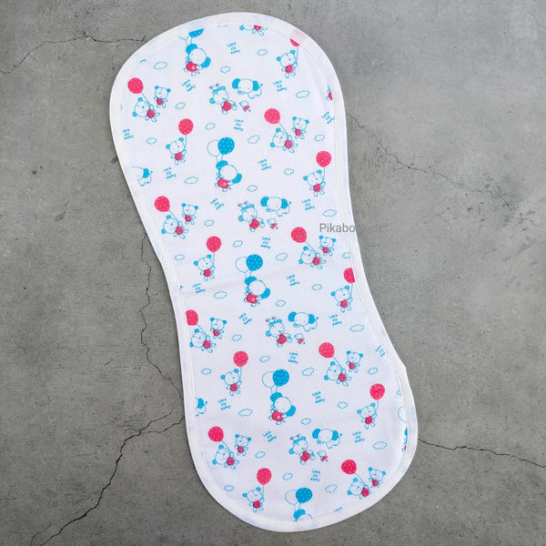 Muslin Burp Cloth – Elephant balloons