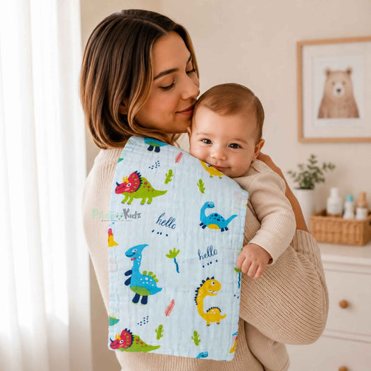 Muslin Burp Cloth 25*50 cms – Roar & Explore