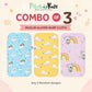 Muslin Burp Cloth 25*50 cms (Any 3) Combo