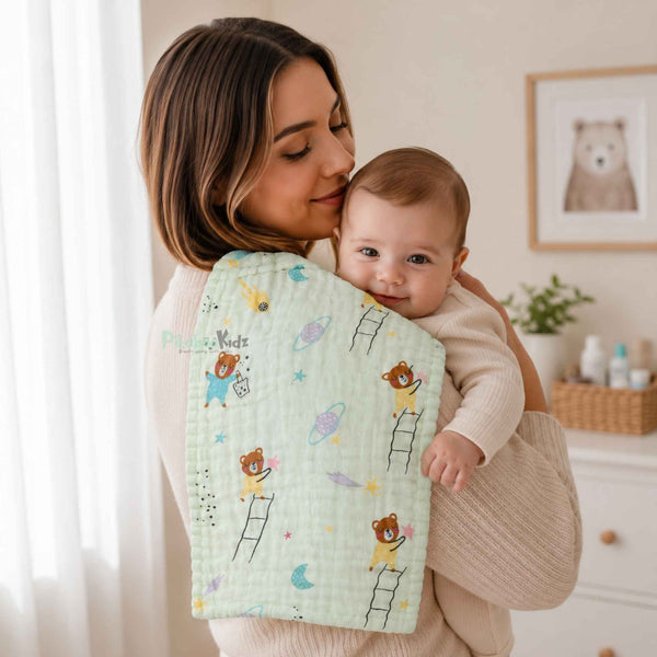 Muslin Burp Cloth 25*50 cms – Dream Climber