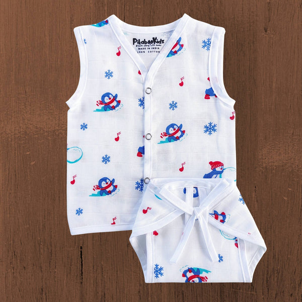 Button Jabla & Nappy set – Penguins