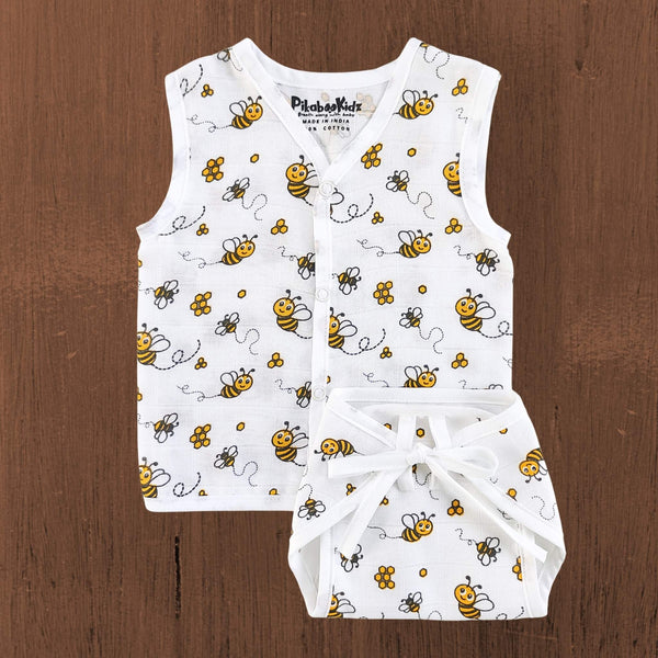 Button Jabla & Nappy set – Bees