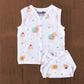Muslin Button Jabla & Nappy set Combo