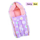 Cotton Carry Bed – Purple Flowers