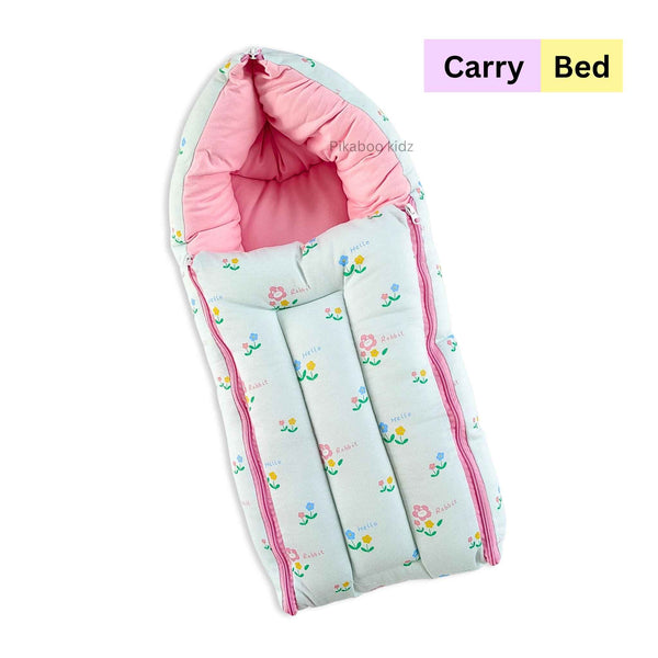 Cotton Carry Bed – Pastel green