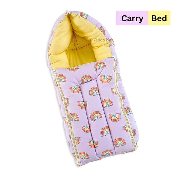 Cotton Carry Bed – Purple Rainbows