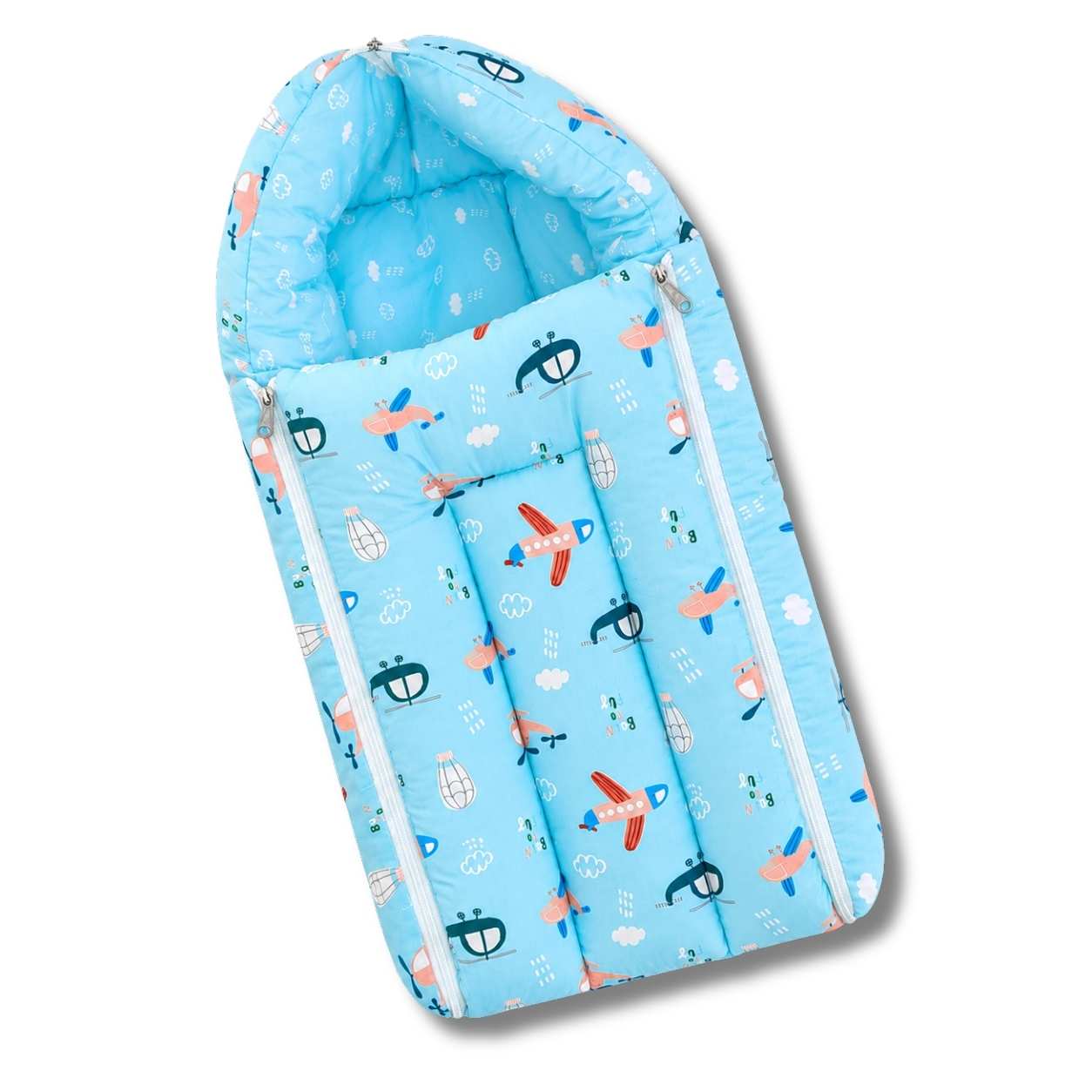 Cotton Carry Bed – Blue