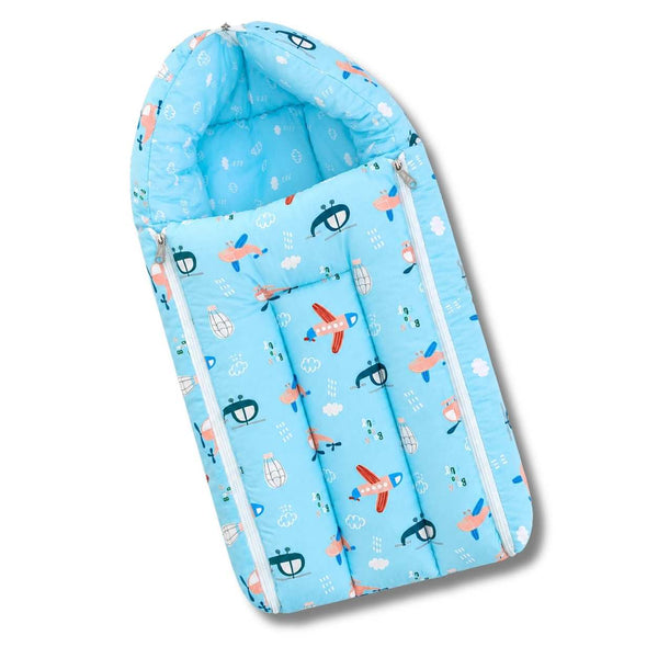 Cotton Carry Bed – Blue