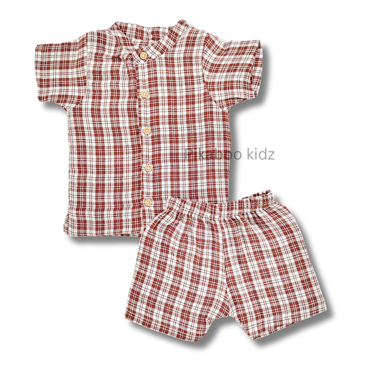 Muslin Sleeve Collar Coords 12-18 M (6)