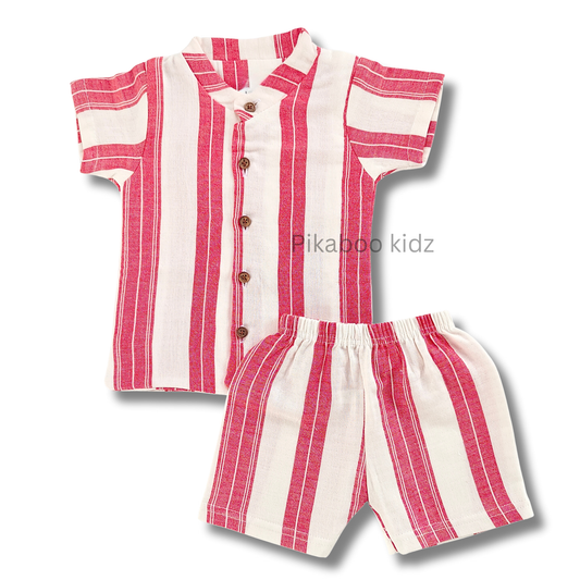 Muslin Sleeve Collar Coords 12-18 M (1)